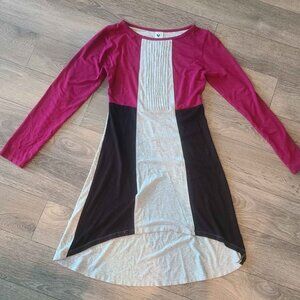 Girls sz 10 limeapple high low jersey dress